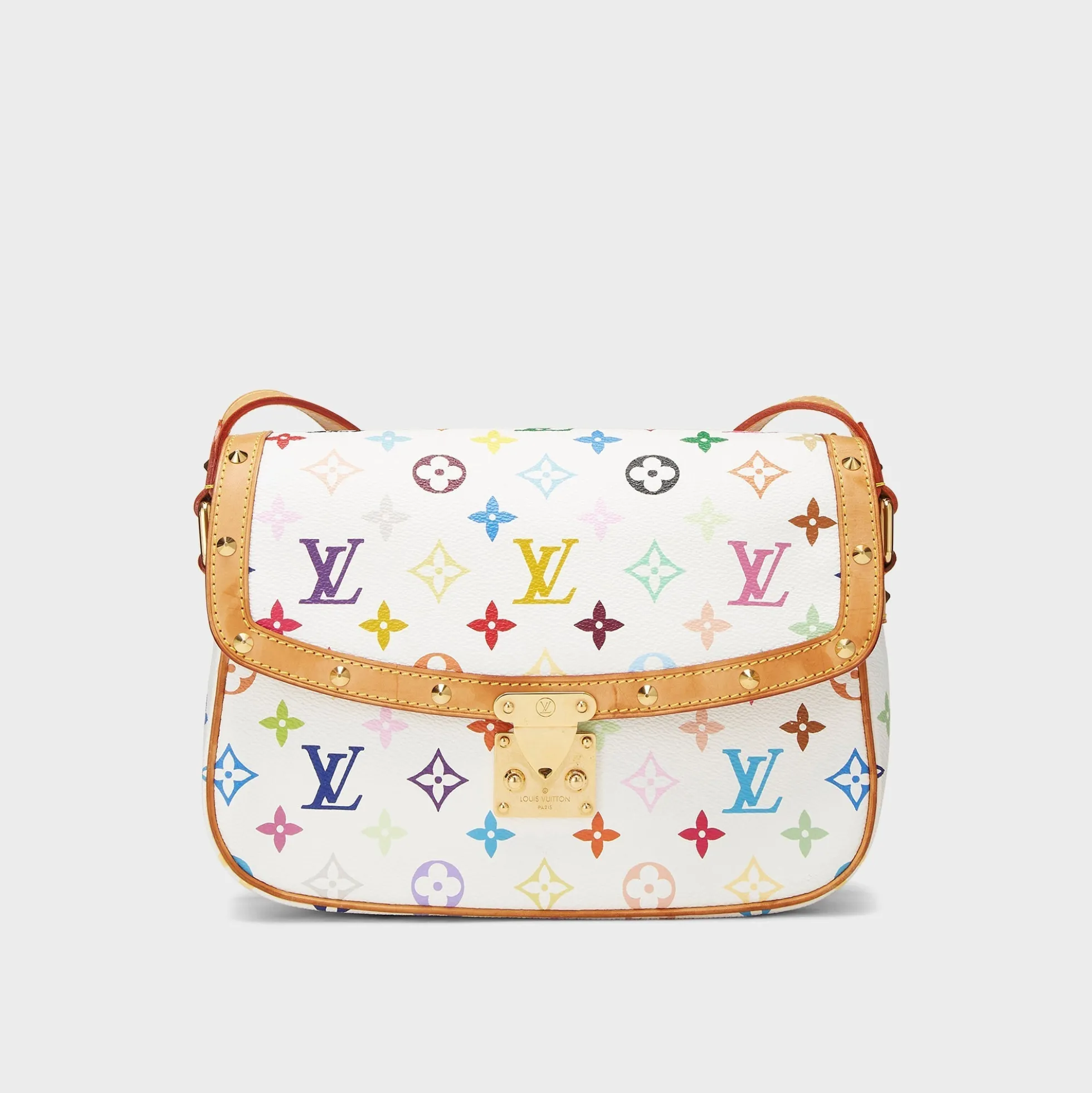 WGACA Louis Vuitton x Takashi Murakami White Monogram Multicolore Sologne