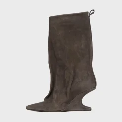 WMNS Cantilever Suede Peep Toe Boots