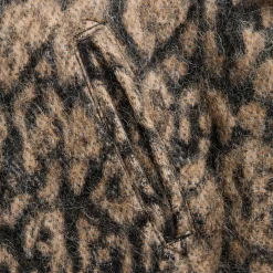 Wool Poly Leopard Jacquard Jacket