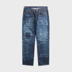 x New Manual Printed Denim Pant